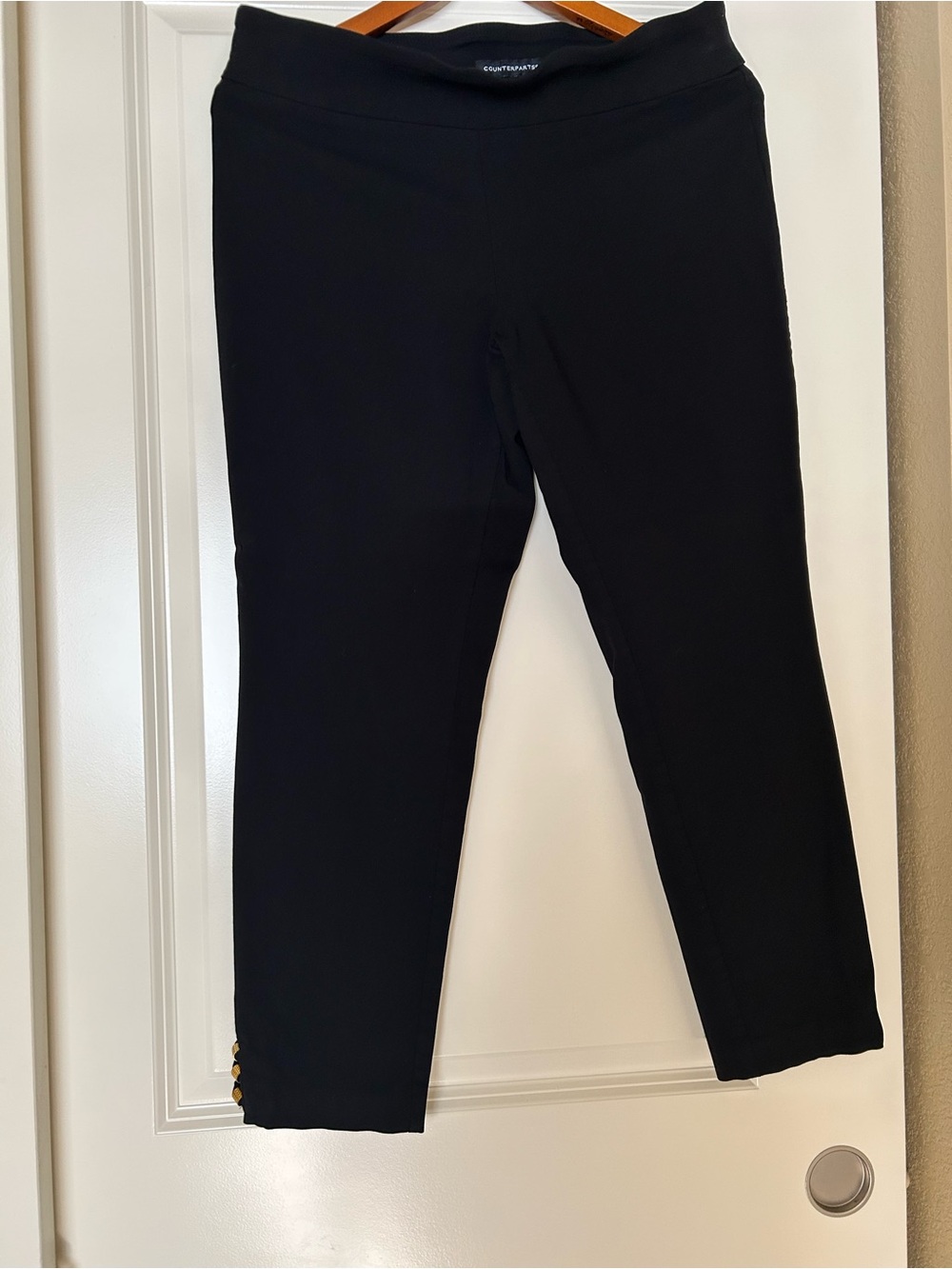 Counterparts Black stretchy pants for women, size L